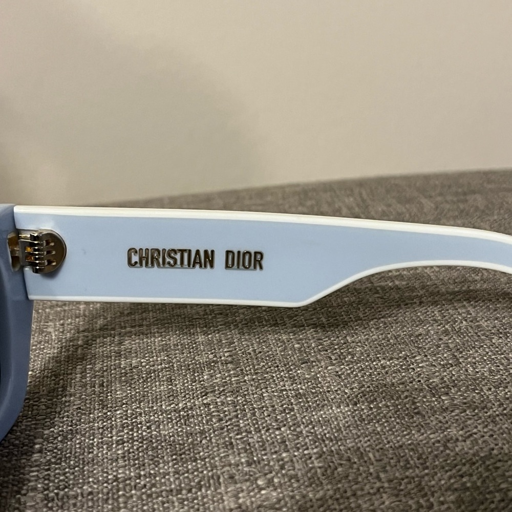 Dior White Sunglasses with Black Lenses - Picture 5 of 5